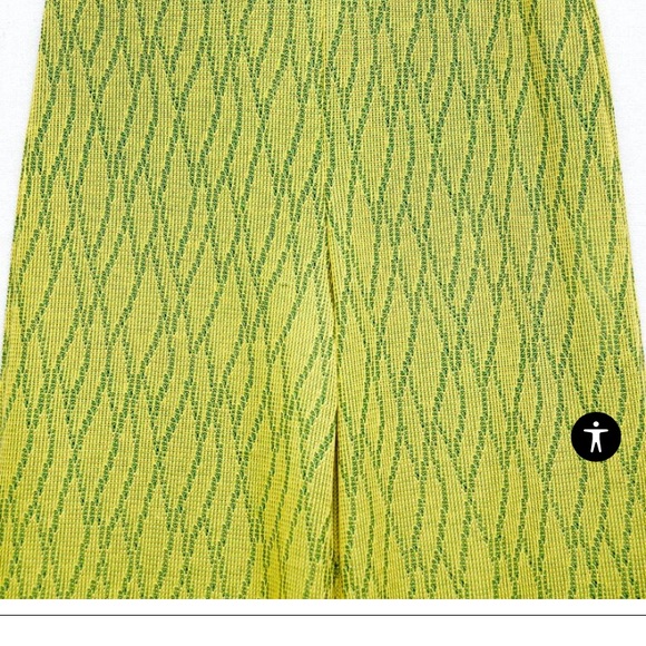 ZARA WIDE LEG JACQUARD PANTS NWT S - Picture 4 of 6